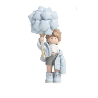 Cloud Bloom Boy Figurine Decor