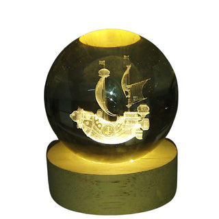 Luffy's Crew Crystal Lamp | One Piece Theme Crystal Lamp