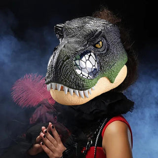 Dinosaur Helmet with Moveable Jaw