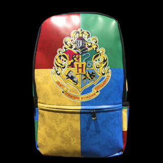 Hogwarts Crest Backpack – Multi-Color Design | Harry Potter Inspired School Bag