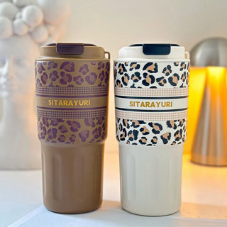 Pretty Panther Chic Stainless Steel Travel Tumbler
