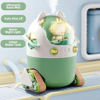 HUHU Mini USB Humidifier – 220ml with LED Night Light