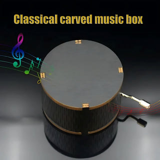 Happy Birthday Music Box - Hand Crank Wood Box