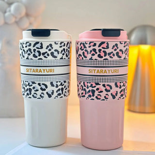 Pretty Panther Chic Stainless Steel Travel Tumbler
