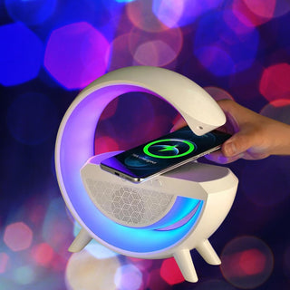Buy Geekmonkey G-Lamp | 3 in 1 Wireless Charger Lamp With Speaker