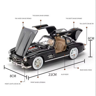 Mercedes-Benz 300 SL “Gullwing” Die-Cast Model Car – 1:24 Scale Metal Replica