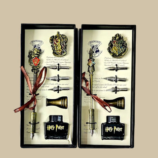 Hogwarts Magic Writing Set – Feather Quill Pen, Ink Bottle n Nib Tips