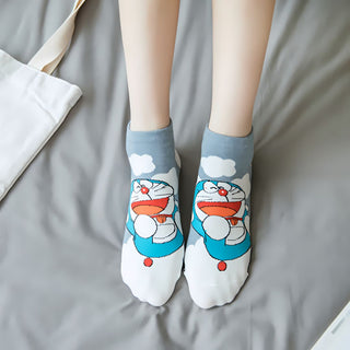 Colorful Doraemon Socks | Cute Cat Socks