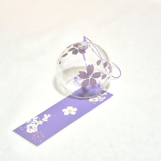 Glass Hanging Wind Chime | Cherry Blossom Blessing Bell