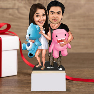 Personalized Couple BobbleHead Caricature | 2D Bobblehead for Couples