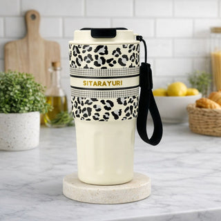 Pretty Panther Chic Stainless Steel Travel Tumbler