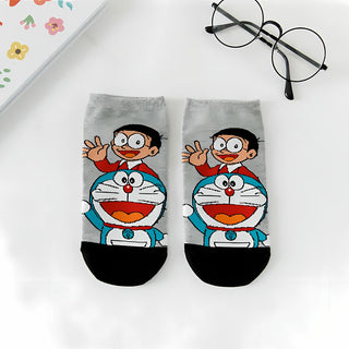 Colorful Doraemon Socks | Cute Cat Socks