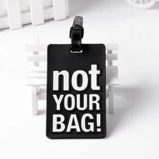 Funny Text Luggage Tag | Baggage Identifier Tags for Travellers