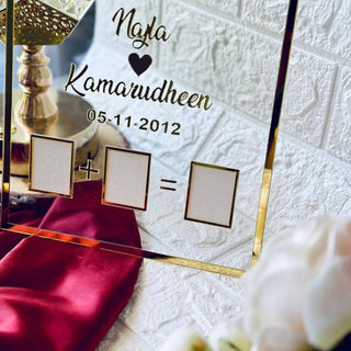 Customized Couple Signature Board | Innovative Wedding Memoir, Nikahnama