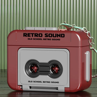 Retro Tape Recorder 3D Keychain with Sound | Mini Cassette Player Bag Charm