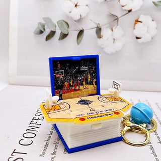 3D Folding Pop-Up Book Keychain | Miniature Scene Keyring Toy