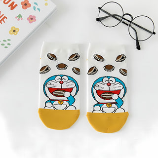 Colorful Doraemon Socks | Cute Cat Socks