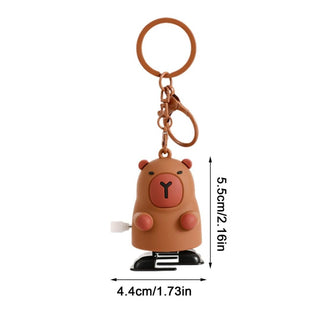 Walking Capybara Toy Keychain 