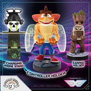 Crash Bandicoot Gaming Controller And Phone Holder | Official Cable Guys Figure