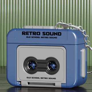 Retro Tape Recorder 3D Keychain with Sound | Mini Cassette Player Bag Charm