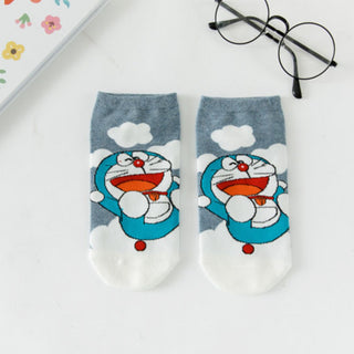 Colorful Doraemon Socks | Cute Cat Socks