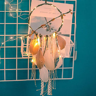 Pastel Feather Dreamcatcher – Handmade Boho Wall Décor