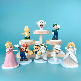 The Mushroom Kingdom Crew | Mario Collectible Figurines (Set of 8)