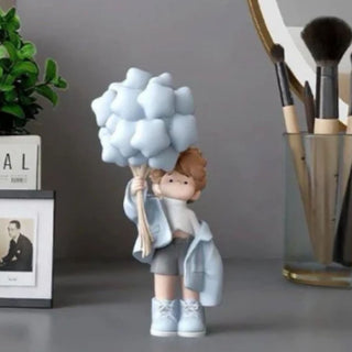 Cloud Bloom Boy Figurine Decor