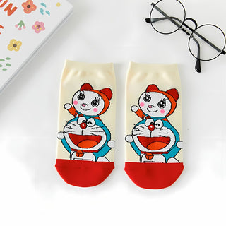 Colorful Doraemon Socks | Cute Cat Socks