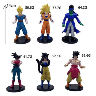 Super Dragon Ball Hero Figures [Set of 6] | DBZ Super Fighter Figurines