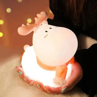 Smart Reindeer Touch Lamp | USB Chargeable Color Changing Elk Lamp