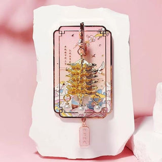 Light-Up Lantern Fridge Magnet | LED Pagoda Decorative Magnet