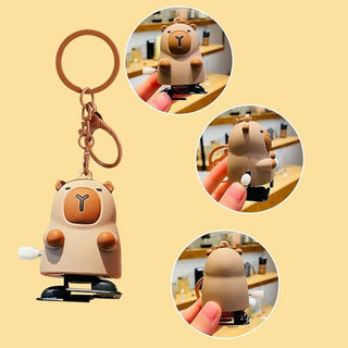 Walking Capybara Toy Keychain 