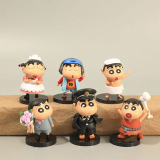 Shinchan Car Decor Figures | 8 cm Collectible Figurines