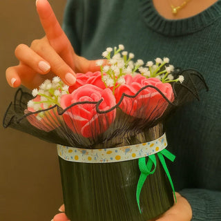 Rose Bloom Candle Bouquet | Handcrafted Soy Wax Rose Candles Gift Box