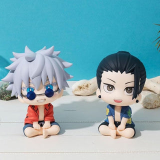 Chibi Gojo Satoru n Suguru Geto Sitting Figure Set | Jujutsu Kaisen Merchandise