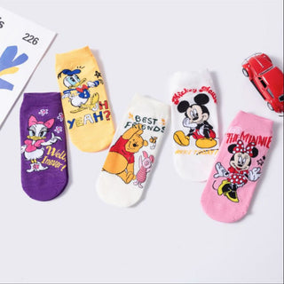 Cute Cartoon Socks | Mickey n Friends Socks [ Set of 5]