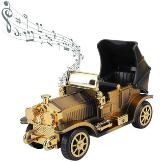 Retro Vehicle Music Box – Wind-Up Moving Vintage Car Model