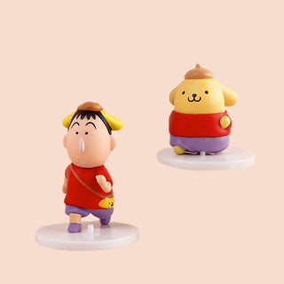 Chibi Charm Twins – Shinchan x Sanrio BFF Mini Figures (Pack of 2)