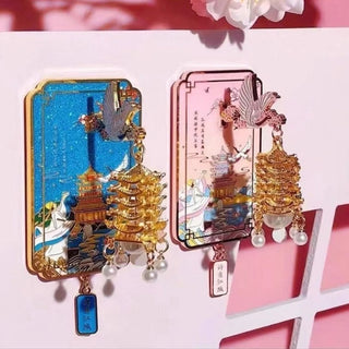 Light-Up Lantern Fridge Magnet | LED Pagoda Decorative Magnet