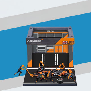 Racing Car Pit Pass Set | Die-Cast Car with 6-Piece Pit Crew &amp; Paddock Garage