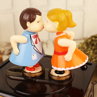 Kissing Couple Radio Music Box – Musical Box with Hidden Trinket Drawer
