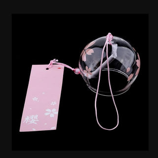 Glass Hanging Wind Chime | Cherry Blossom Blessing Bell