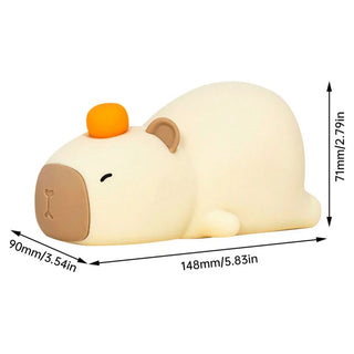 Cute Capybara Silicone Lamp | Touch Sensor Lamp, Rechargeable Night Light