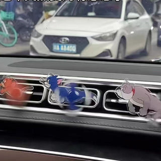 Tom Jerry Spike Car Air Vent Clip Spinner | Funny Rotating Dashboard Decor