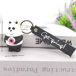 Bare Bears 3D Silicon Keychain