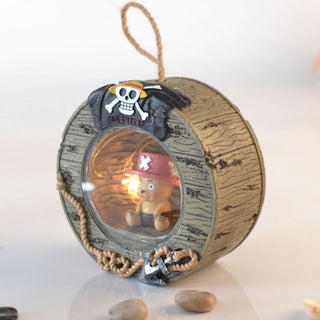 One Piece Hanging Lamp | Wooden Barrel Shaped Lamp