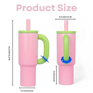 CandyColor Handle Travel Tumbler With Straw