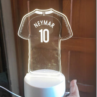 Neymar Jersey Acrylic Lamp - Gifts for Soccer Fans