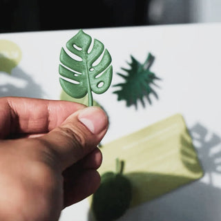 Tropical Leaves Fridge Magnets | Cute Fridge Magnets [ Set of 8 ]